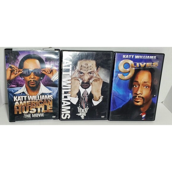 Katt Williams Comedy DVD Lot American Hustle Pimpin’ Pimpin’ 9 Lives Tested Play - Picture 1 of 11